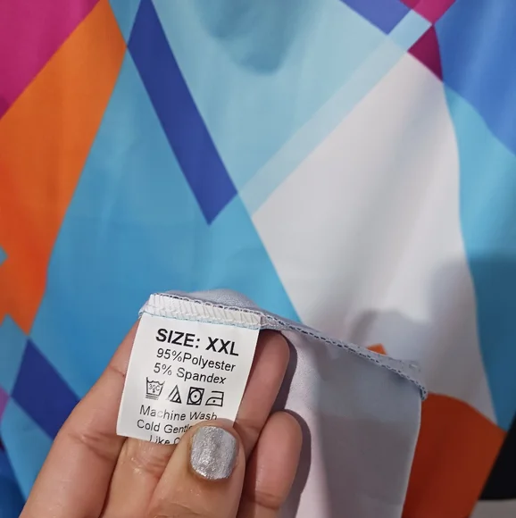 Women Multicolor block tie belted maxi dress - Picture 13 of 13